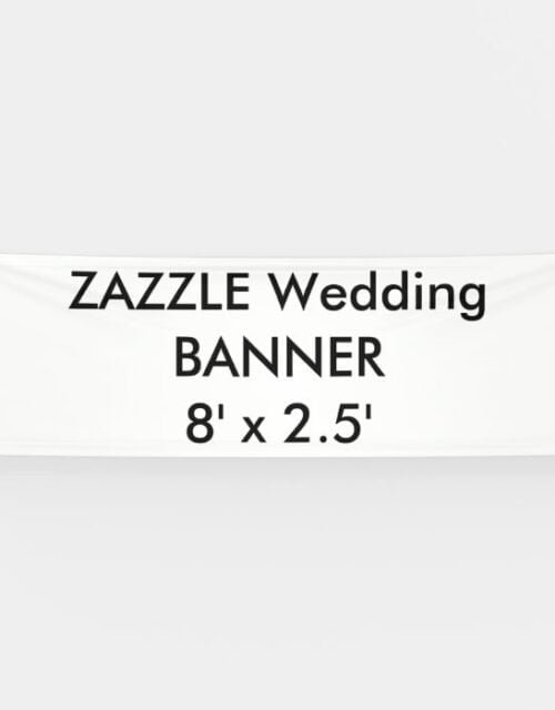 Wedding Custom Banner 8' x 2.5'