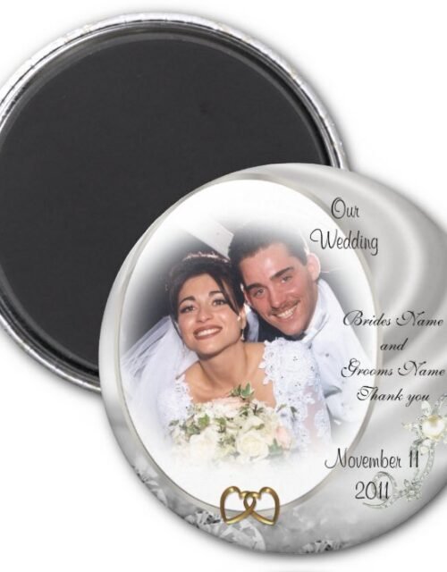 Wedding Favor diamonds photo Magnet