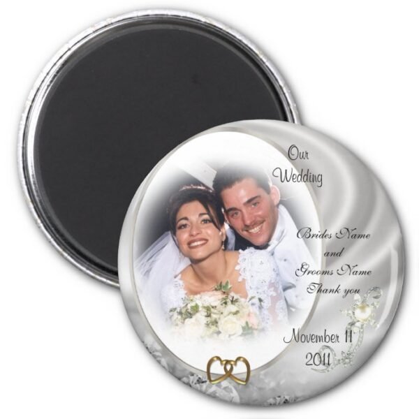 Wedding Favor diamonds photo Magnet