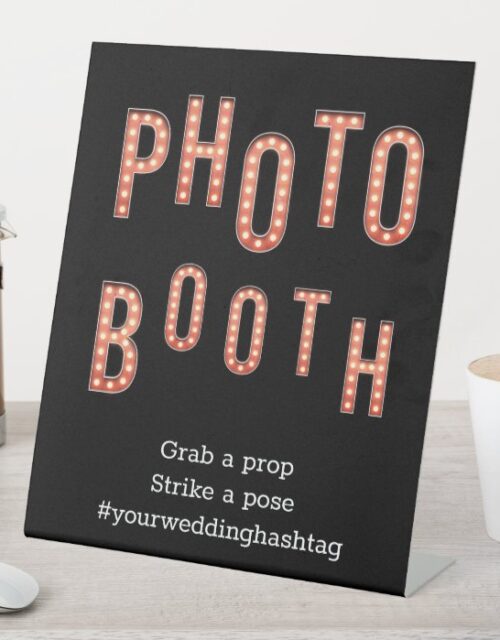 Wedding Photo Booth Theater Lights Sign