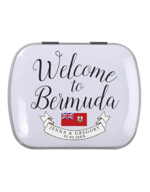 Welcome to Bermuda | Destination Wedding Favor Candy Tin
