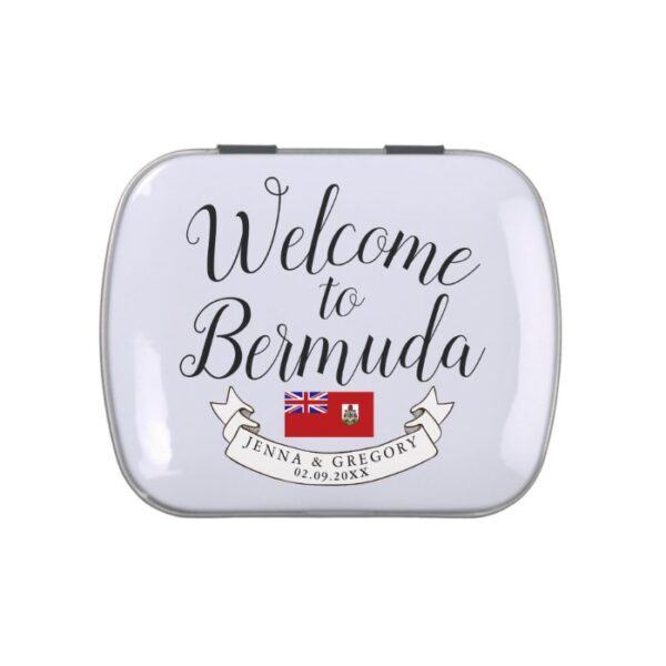 Welcome to Bermuda | Destination Wedding Favor Candy Tin