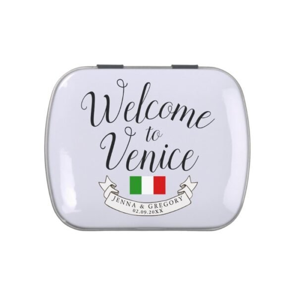 Welcome to Italy | Destination Wedding Custom Jelly Belly Tin