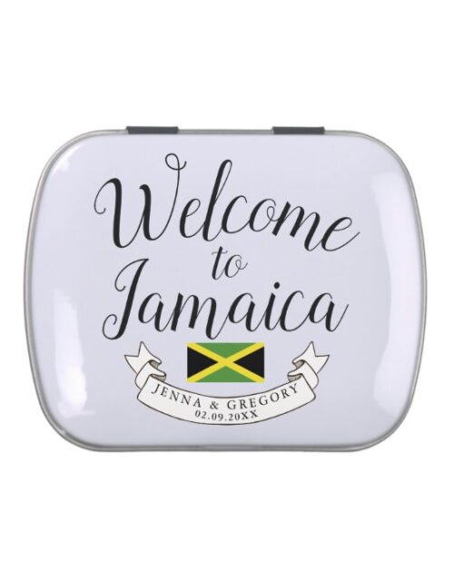 Welcome to Jamaica | Destination Wedding Custom Candy Tin