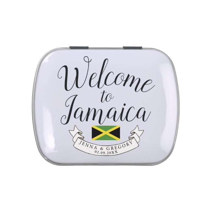 Welcome to Jamaica | Destination Wedding Custom Candy Tin