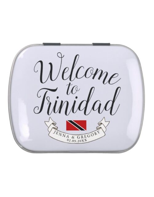 Welcome to Trinidad | Destination Wedding Favor Candy Tin