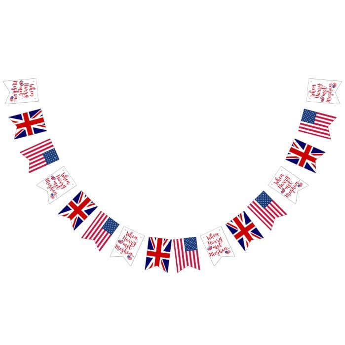 When Harry met Meghan | Royal Wedding Celebration Bunting Flags