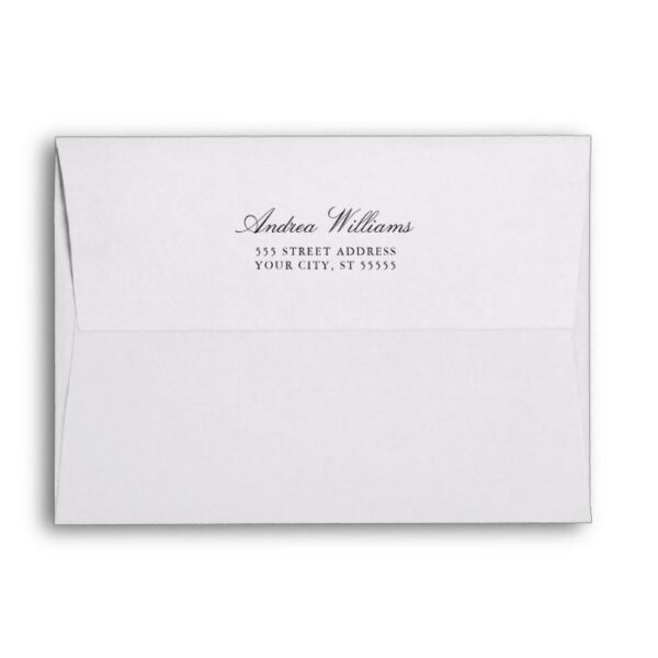 White and Kraft Lined- Invitation Envelope