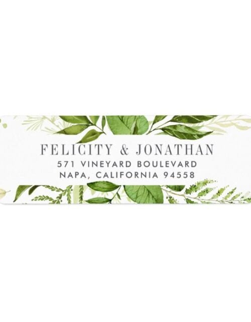 Wild Meadow | Botanical Return Address Label