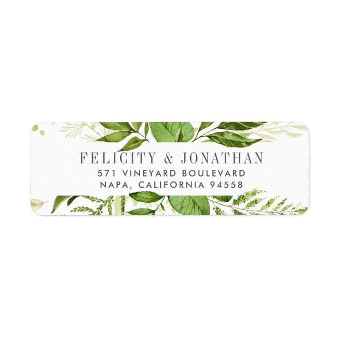Wild Meadow | Botanical Return Address Label