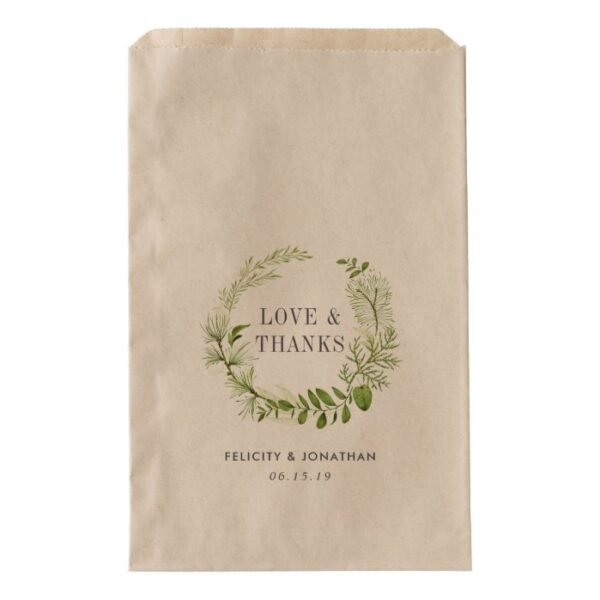 Wild Meadow Wedding Thank You Favor Bag