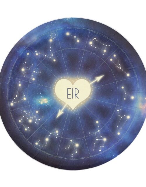 Zodiac Signs | Constellation Starry Night Wedding Paper Plate